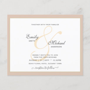 Moderne Vintage Ampersand Typographie Mariage QR c