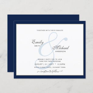 Moderne Vintage Ampersand Typographie Mariage QR c