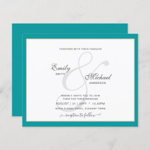 Moderne Vintage Ampersand Typographie Mariage QR c