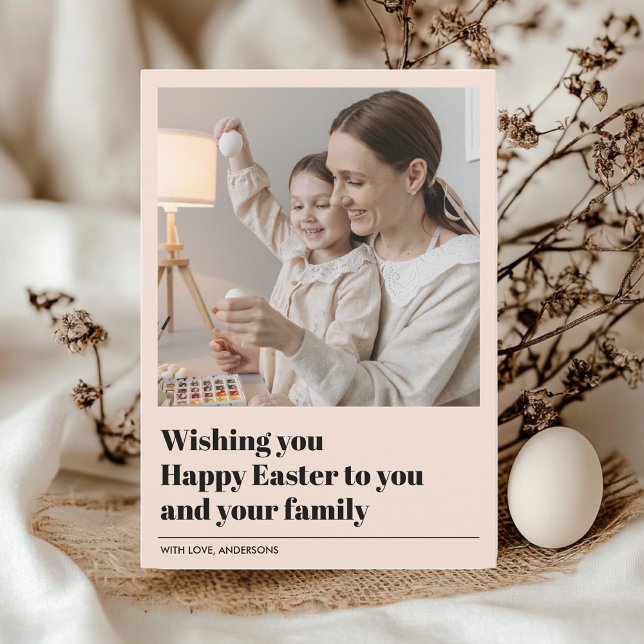 Moderne Vous Souhaitant Joyeux Pâques | Cadeau pho (Créateur téléchargé)