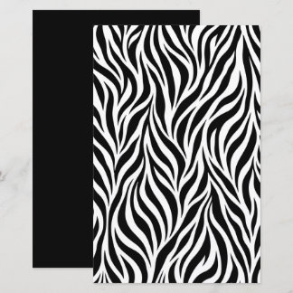 Moderne Zèbre Abstrait en Noir et Blanc 