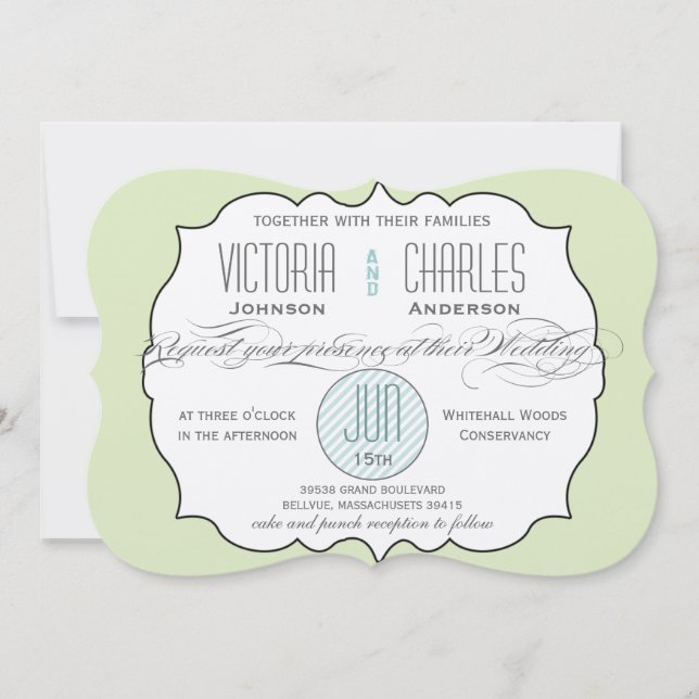 ModernTypographie Invitations de mariage (Devant)