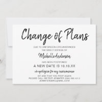 Modification du Sweet sixteen des plans avec RSVP