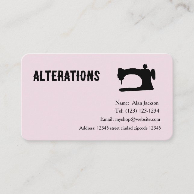 Modifications  cartes de visite (Devant)