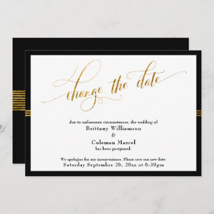 Modifier la date Elegant Black avec la carte Gold