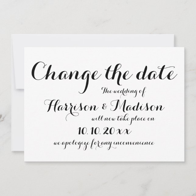 Modifier la date, Mariage de calligraphie Faire-pa (Devant)