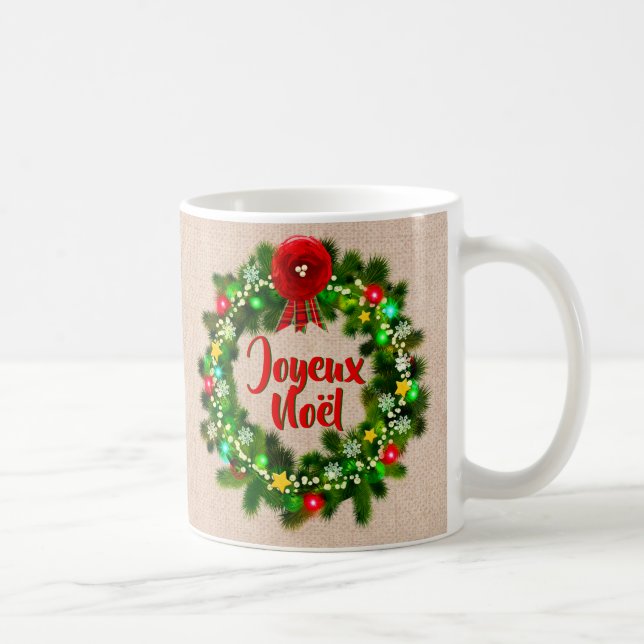 Modifier le texte Tasse de joyeux Noël (Droite)