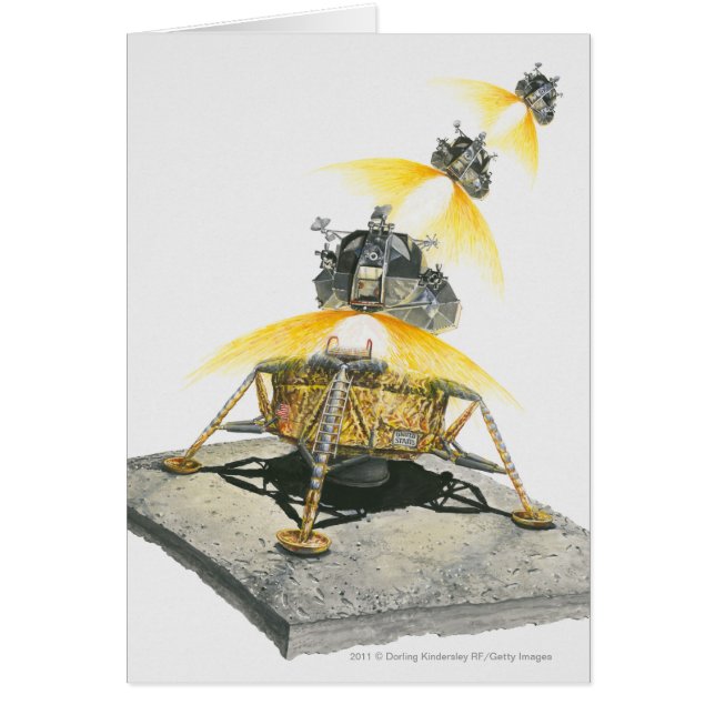 Module d'Apollo 11 Eagle décollant de la lune (Devant)