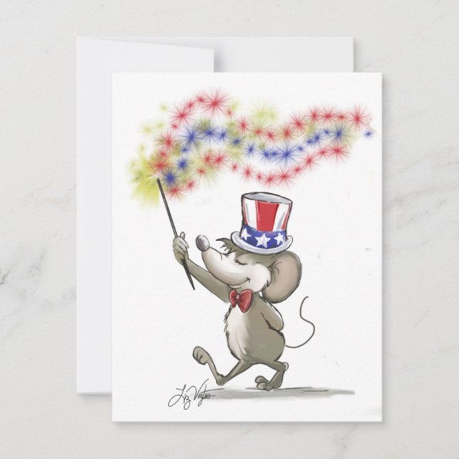 Moe's Happy 4 juillet Invitations (Devant)
