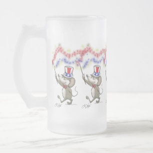 Moe's Happy 4 juillet Night Frosted Beer Mug