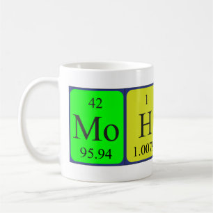 Mohsin nom de table périodique mug