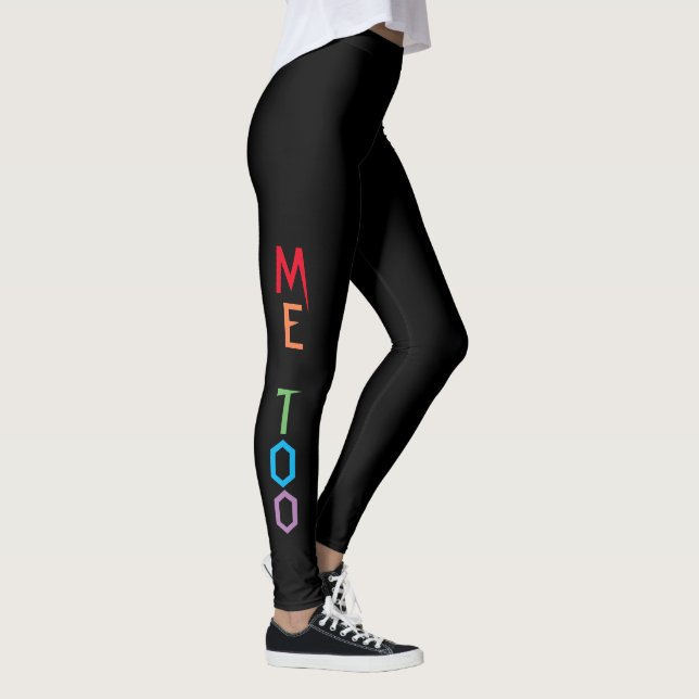 MOI AUSSI dans Rainbow Colours Black Leggings (Droite)