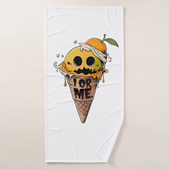 Moi ou je, glace à la crème mignonne (Serviette de bain)