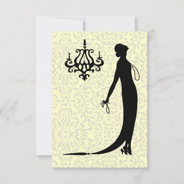 Moi Plaque Mode ~ Invitation French Déco Nouveau (Devant)