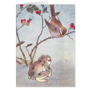 Moineau, crapaud et cynorrhodons