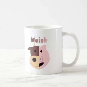 Moink : Vache à bande dessinée et tasse de porc