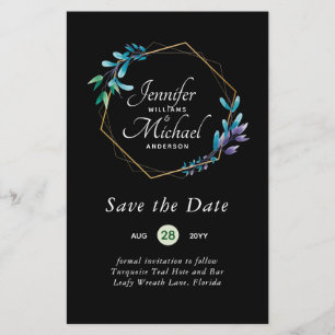MOINS CHER Enregistrer les dates Turquoise Blue Fl
