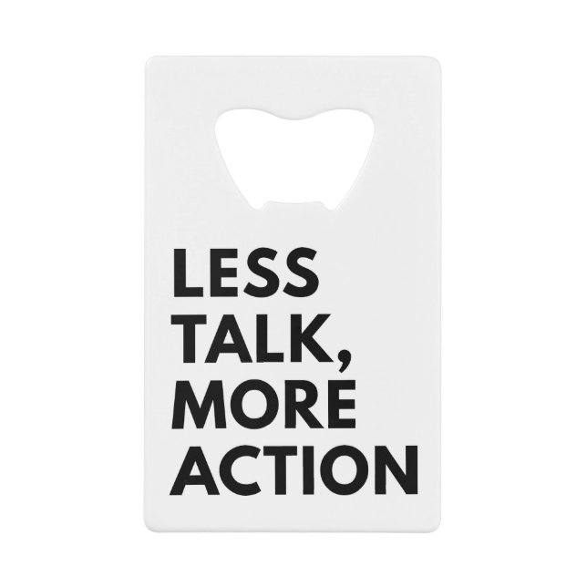 MOINS DE PAROLES PLUS D'ACTION (Devant)