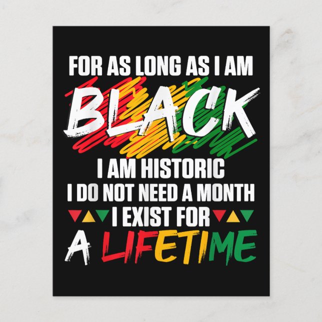 Mois de l'histoire des Noirs Pour aussi longtemps  (Devant)