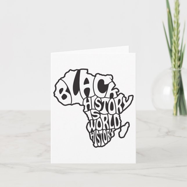 Mois de l'histoire noire Afrique Carte Design éduc (Devant)
