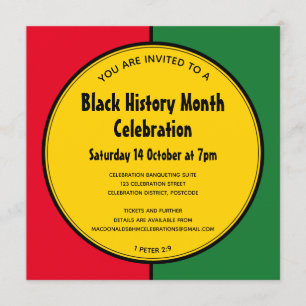 MOIS D'HISTOIRE NOIRE Invitation d'événement perso