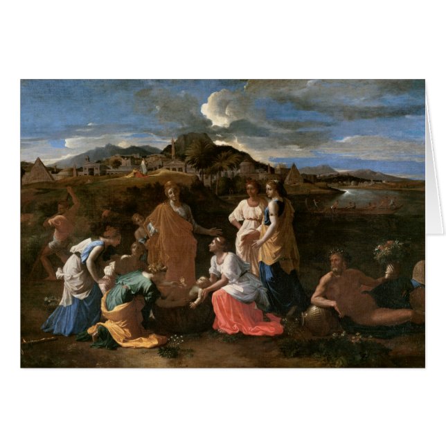 Moïse a secouru de l'eau, 1647 (Devant horizontal)
