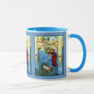 Moïse dans une tasse de panier