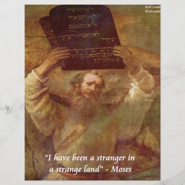 Moïse de Rembrandt & Citation Biblique (Devant)