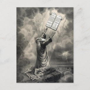 Moïse reçoit la carte postale de la loi