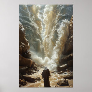 Moïse Splitting the Sea - Poster religieux