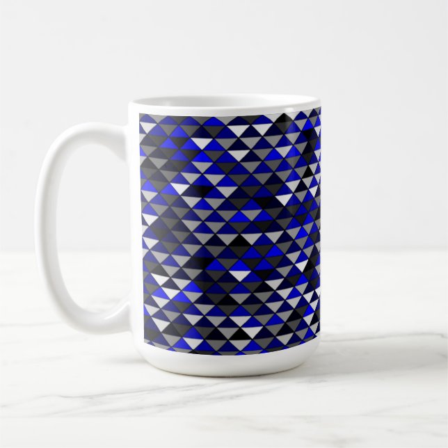 Moitié et demi-diamants 15 oz de Mug (Gauche)