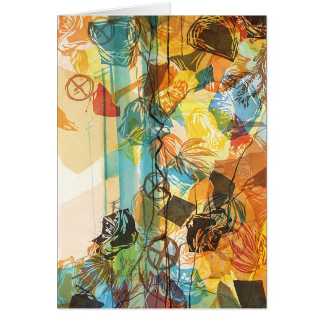 Mojave abstrait de carte d'art de désert de (Devant)