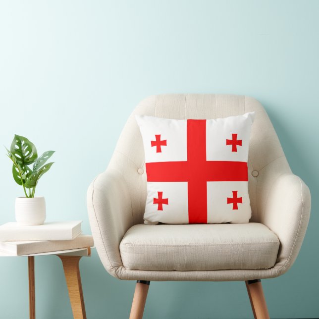MoJo Coussin avec le drapeau de la Géorgie (Chaise)