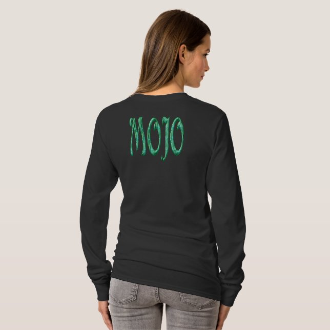 Mojo women black long sleeve t-shirt back (Dos entier)