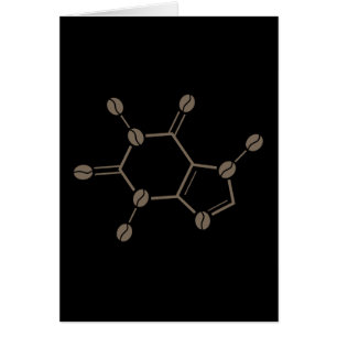 molécule de fèves de caféine
