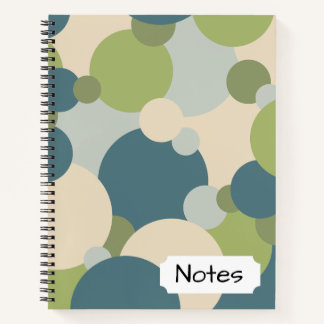 Molécules bleu-vert Carnet spiral