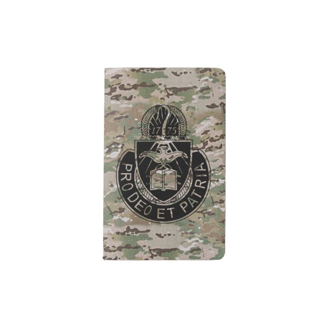 Moleskine De Poche Carnet d'Army Chaplain Corp sur le camouflage (Devant)