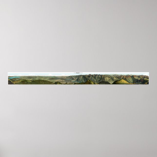 MOLESON Swiss Alps Panorama 360° Poster (Devant)