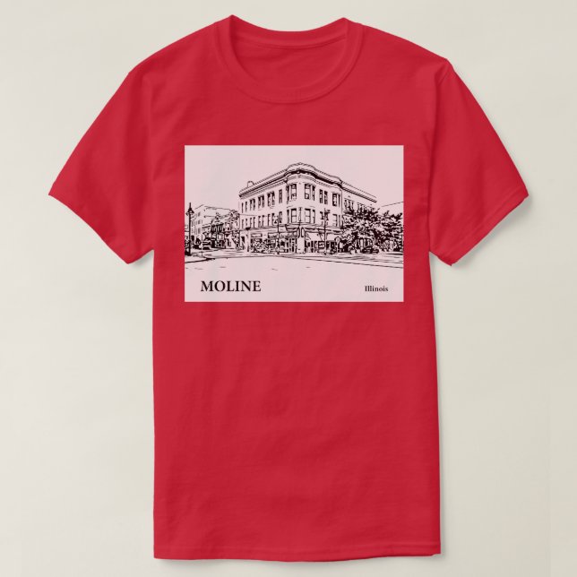 Moline Illinois TShirt 2 (Design devant)