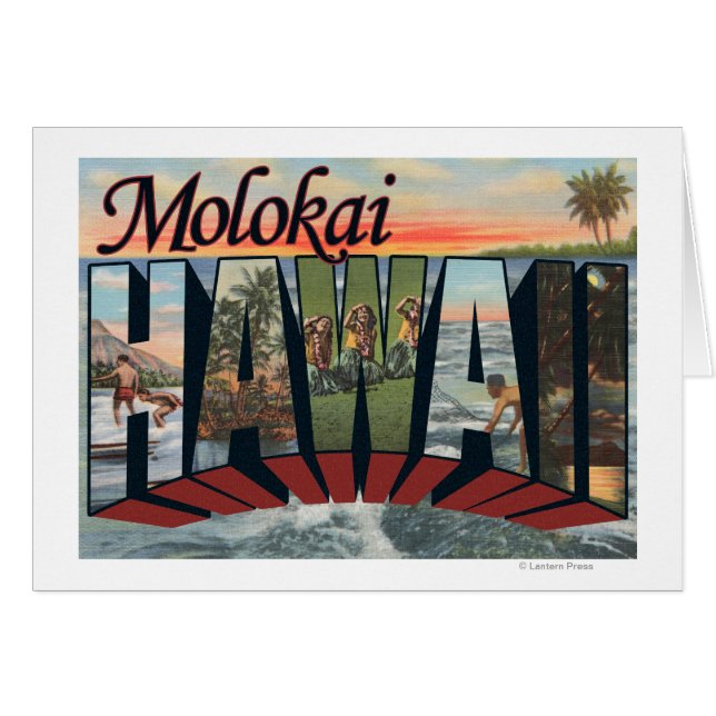Molokai, Hawaï - Scènes de grandes lettres (Devant horizontal)