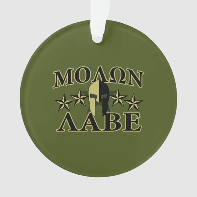 Molon Labe Casque spartiate 5 étoiles (devant)