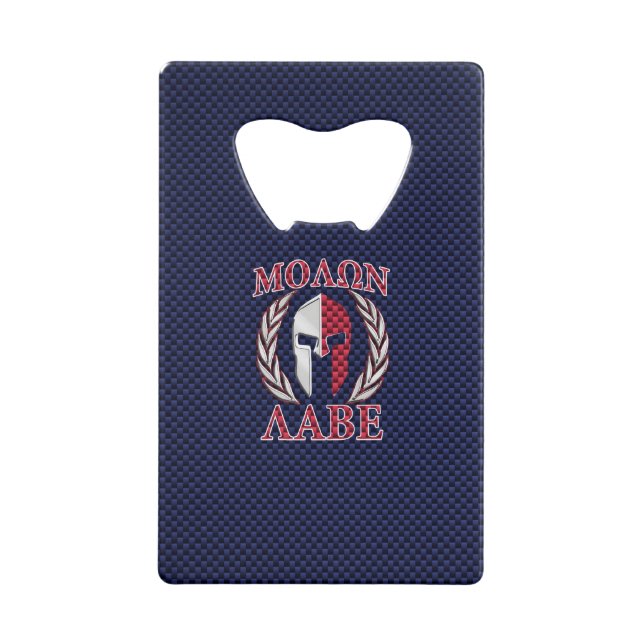 Molon Labe Spartan Warrior Carbon Fiber Chrome (Dos)