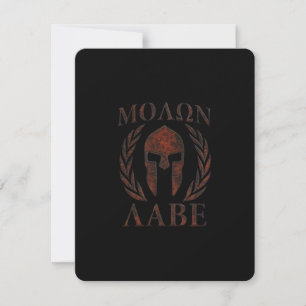 Molon Labe Spartan Warrior Mask Laurels Iron