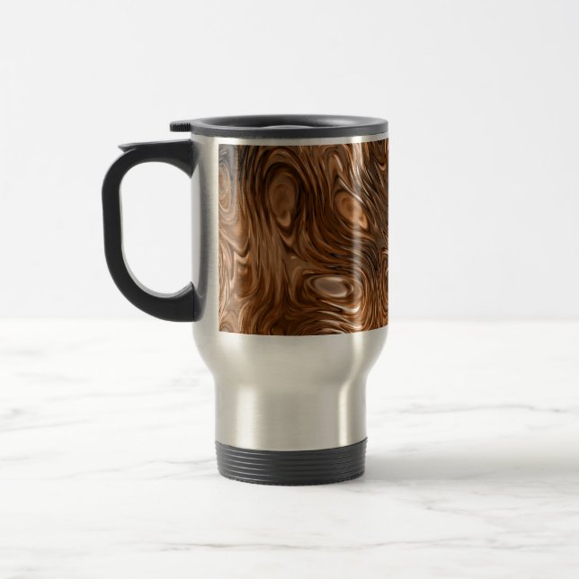 Molten "Cuivre" imprimé tasse de voyage (Gauche)