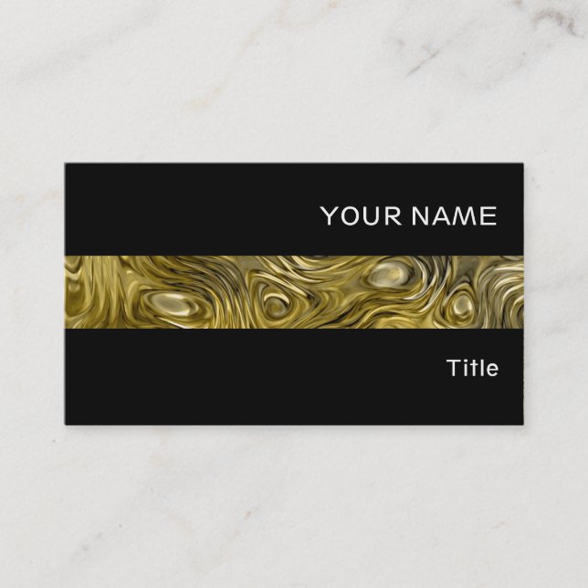 Molten"Gold" impression carte de visite bande noir (Devant)