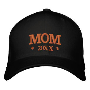 MOM 20XX brodé baseball casquette or / blanc