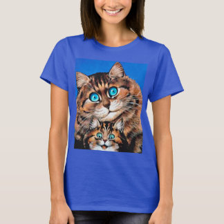 Mom and Kitty Cats, Louis Wain T-Shirt
