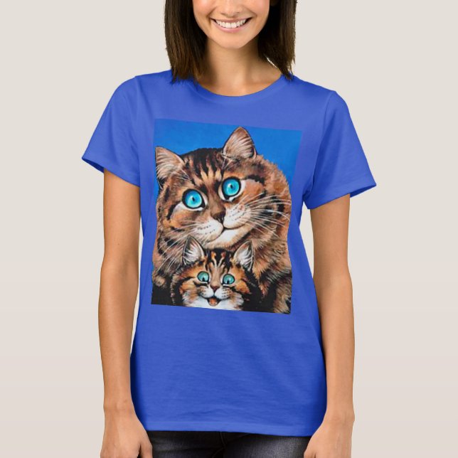 Mom and Kitty Cats, Louis Wain T-Shirt (Devant)