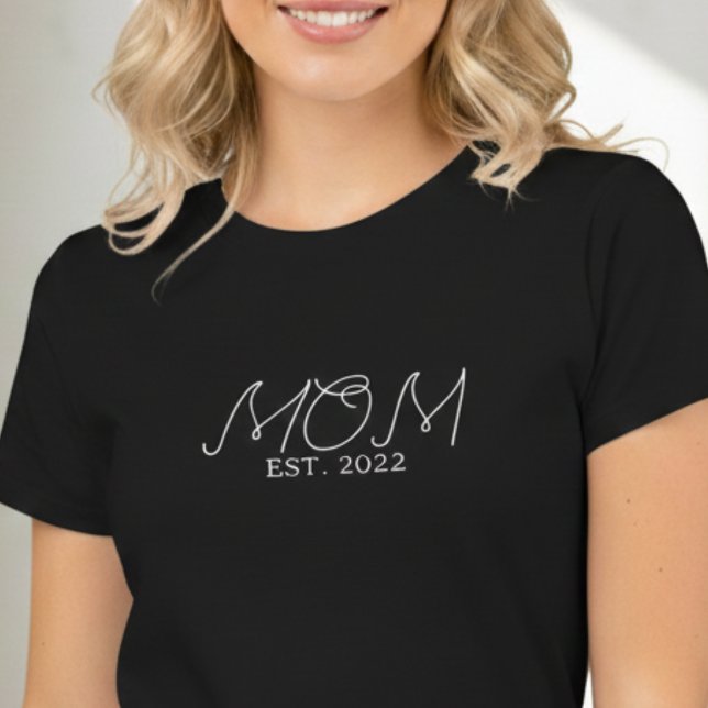 Mom Established New Mom Gift T-Shirt (Créateur téléchargé)
