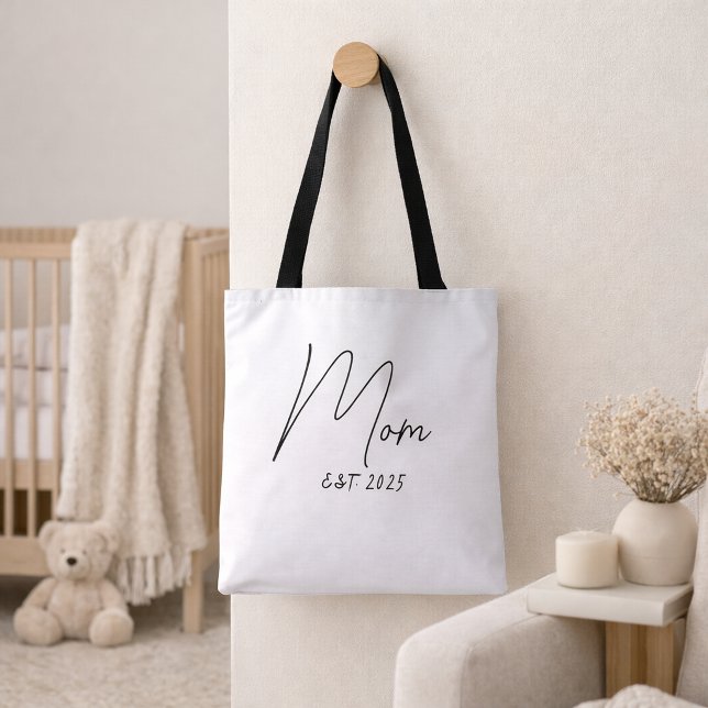 Mom Established New Mom Gift Tote Bag (Créateur téléchargé)